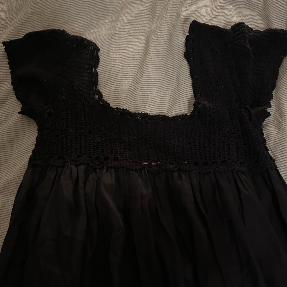 Doen Black Lace-Trim Maxi Dress - Picture 12 of 12